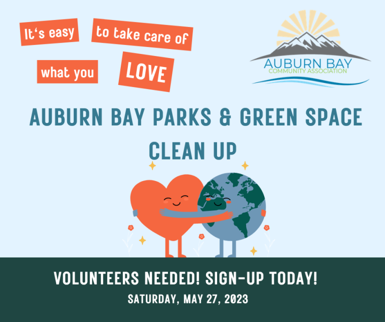 2024 Community Association Events Auburn Bay Community Association   AUBURN BAY Clean Up B Post 768x644 